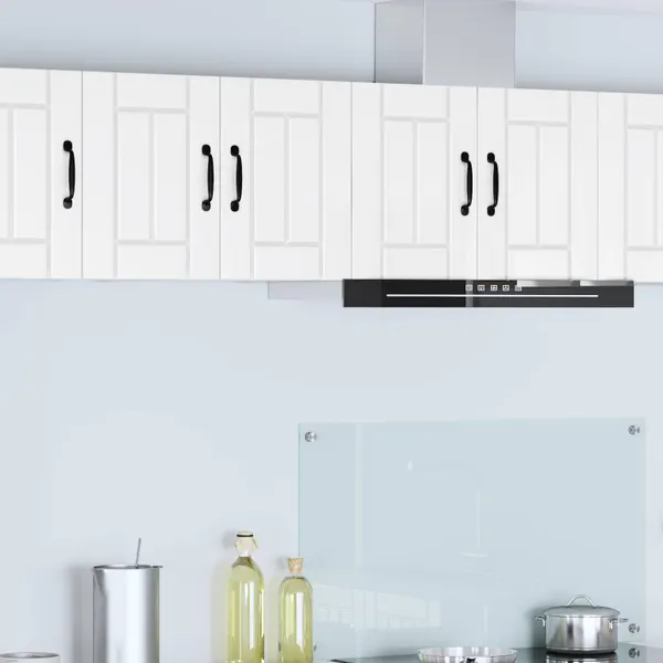Painel de lava-louça Lucca 2 pcs Branco Brilhante