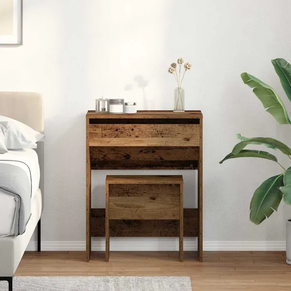 Mesa de Maquiagem com gaveta Madeira Antiga 60 x 40 x 75 cm