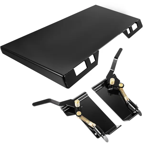 Placa encaixe rápido carregadora 1/4", largura 45", altura 18,5"