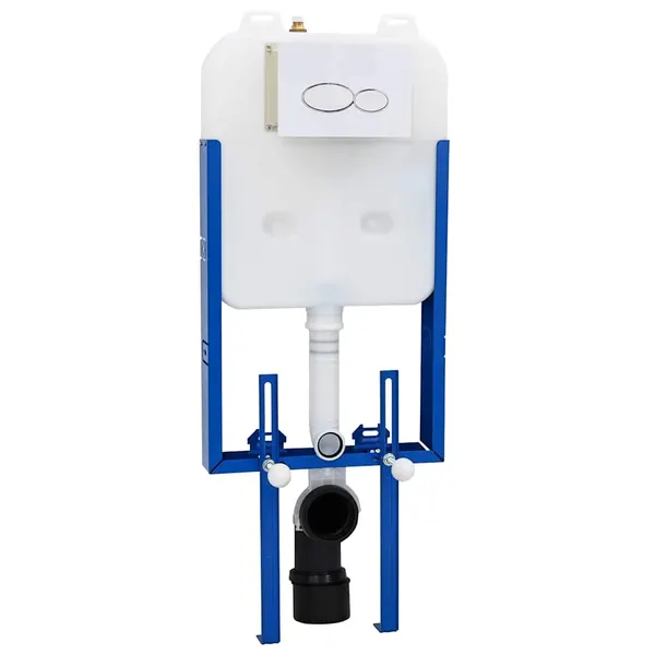 Moldura do Cistern com armazenamento Branco 50 x 8 x 131 cm Aço