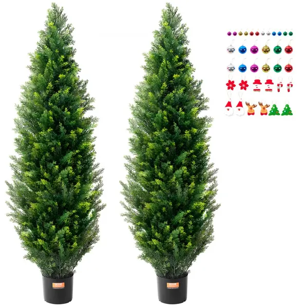 Árvore cedro artificial topiary 152,4 cm, UV