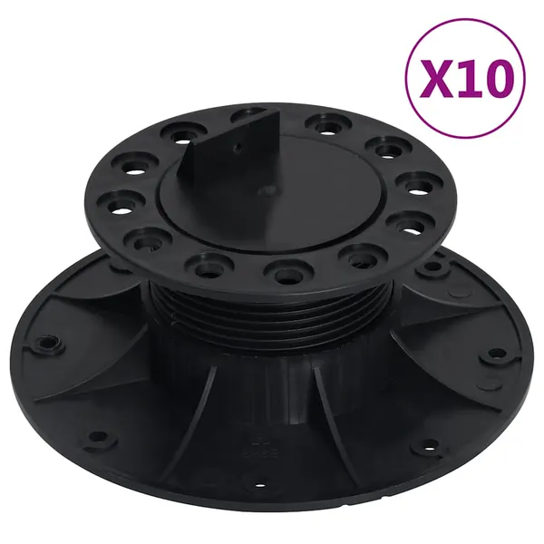Pés ajustáveis para pavimento 10 pcs 60-88 mm