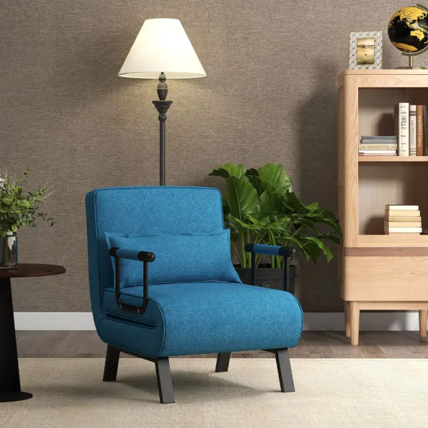 Sofá Cama Convertible Plegable con Respaldo Ajustable 6 Posiciones | Essenza