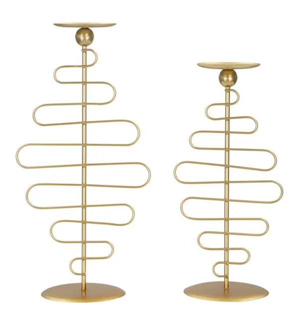 Porta-Velas Alid Conjunto de 2 25x16x51 - 20x16x43 cm