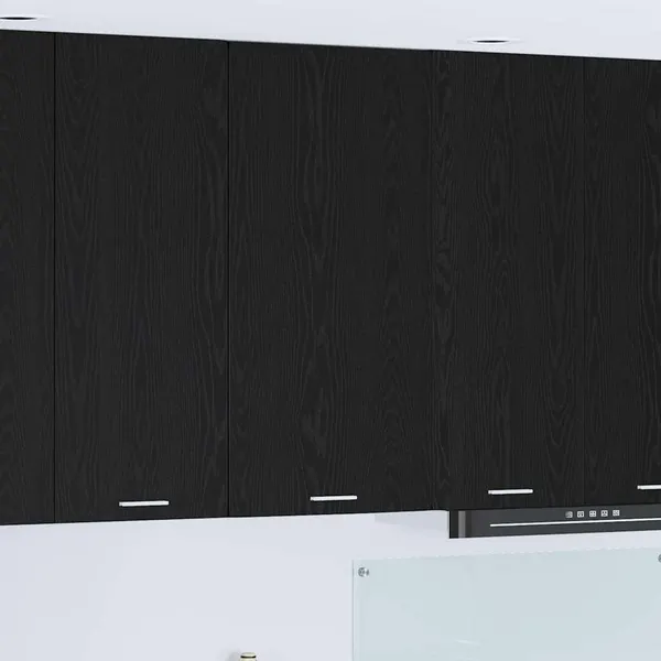 Armário suspenso Carvalho Preto e Branco 50 x 31 x 100 cm