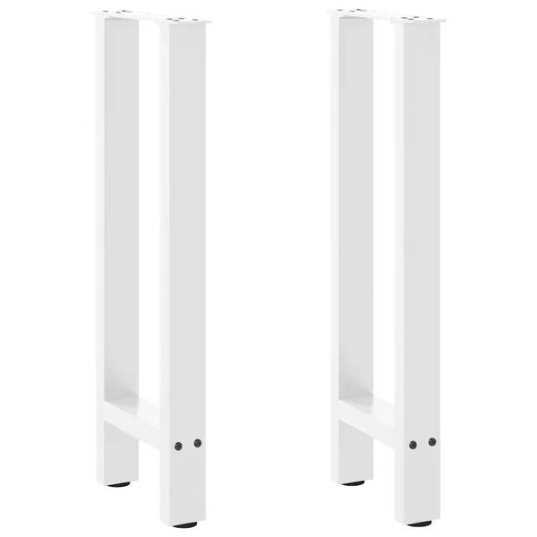 Pés de mesa de console , brancos, 2 peças, 38x(72-73) cm, aço