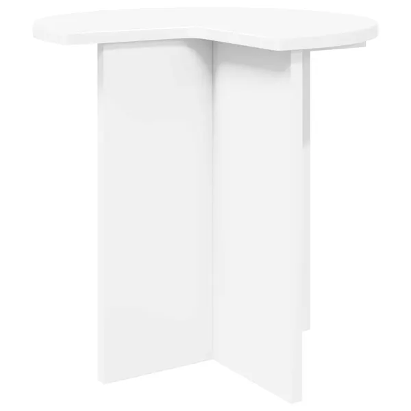 Mesa Lateral Branco Ø 39 x 38 cm Derivados de Madeira