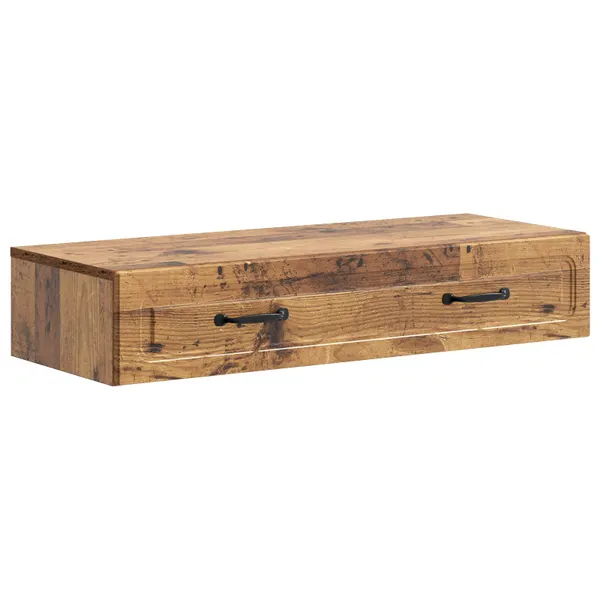Mesa Lateral de Parede Madeira antiga 87,5 x 34,5 x 17 cm