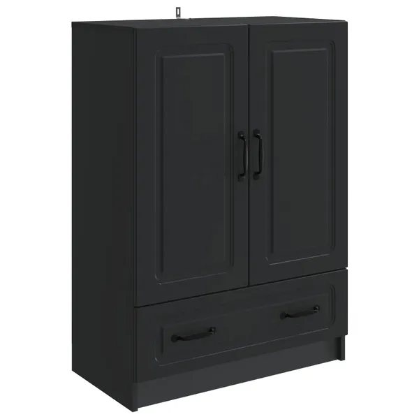 Buffet com gaveta Preto 66 x 34,5 x 92 cm Derivados de Madeira