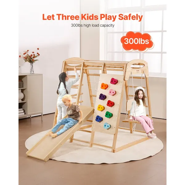 Parque infantil 7 em 1, 109x120x119,5 cm, escorregador e balanço