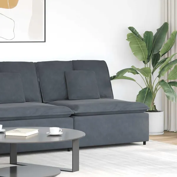 Módulo central de sofá modular com almofadões 100 cm