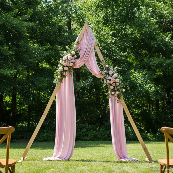 Arco de Casamento Marrom Claro 202 x 95 x 254 cm