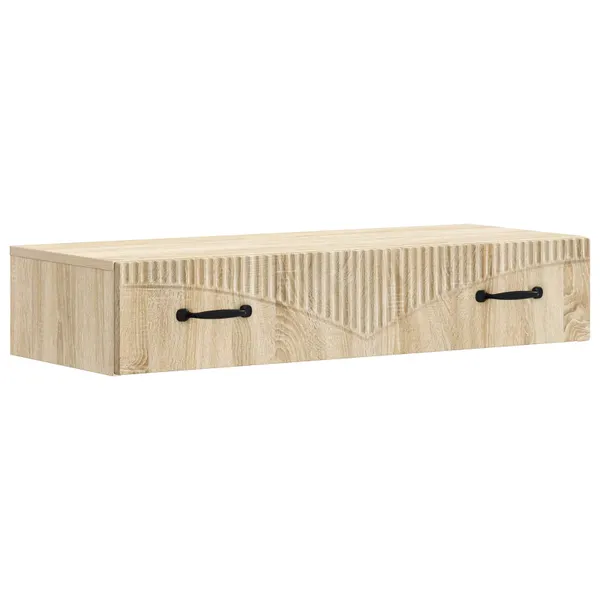 Mesa Lateral de Parede Carvalho Sonoma 87,5 x 34,5 x 17 cm