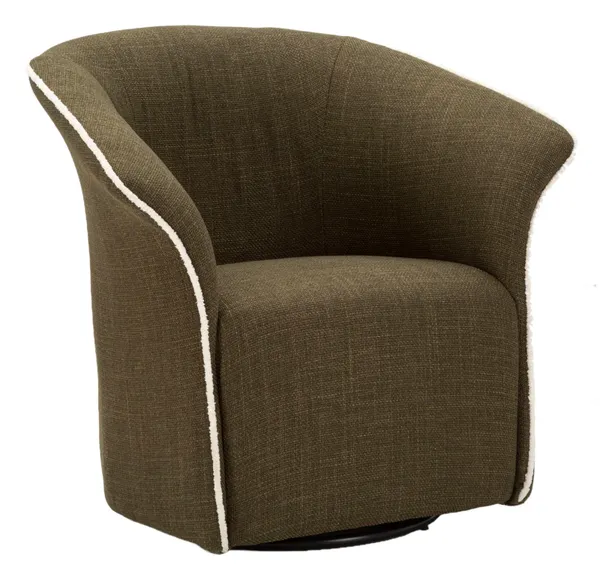 Sillón Giratorio Siena Verde 83,5x66x80 cm (Altura del Asiento 42 cm)