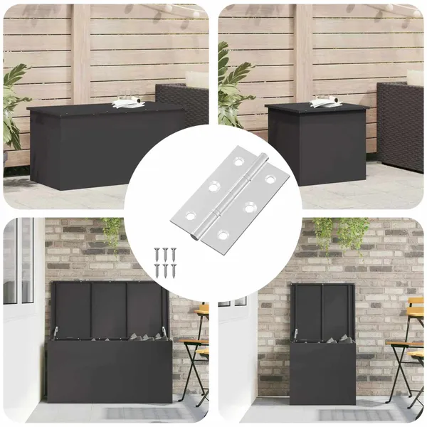 Dobradiça Liso 899 pcs Prateado 58 x 35 x 1 mm Aço