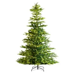 Árvore Natal 7,5ft, 700 Luzes LED Brancas Quentes, 1319 Ramos