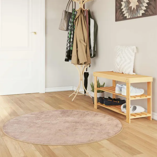 Passadeira MARSA Areia 120 x 120 cm Poliéster e PVC