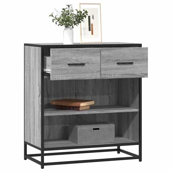 Aparador 68x35x76 cm deriv. de madeira cinzento sonoma