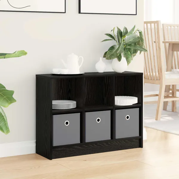 Buffet com gaveta Carvalho Preto 73,5 x 22,5 x 53,5 cm
