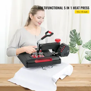 Prensa Térmica 38,1x38,1 cm Rotação 360° 5em1 1000W Sublimação