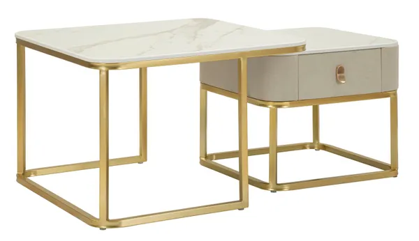 Mesas de Centro Beauty Casal 70x70x48 - 50x50x43,5 cm