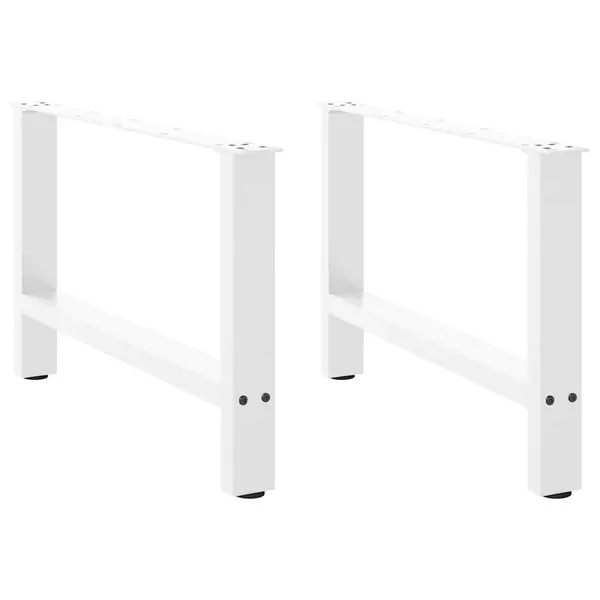 Pés para mesa de centro , brancos, 2 peças, 70x (42-43) cm, aço