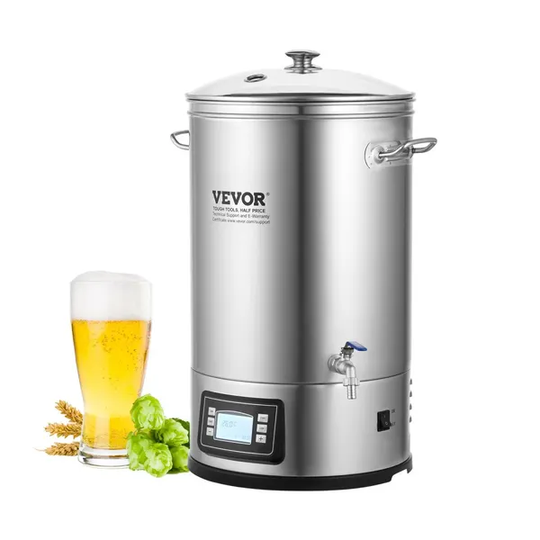 Sistema cerveja 30,3 L caldeira aço inox 304 painel eletrónico