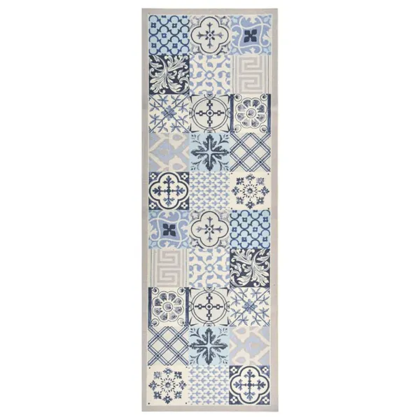 Tapete de cozinha lavável com design mosaicos 60x180 cm