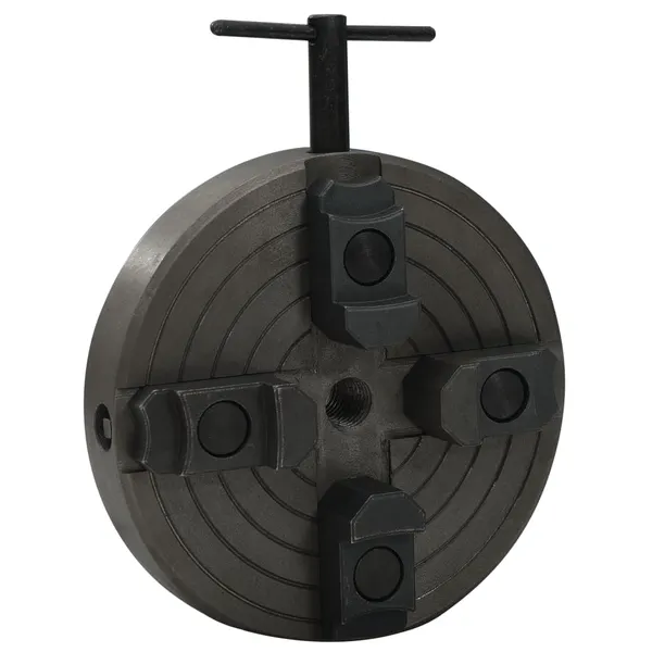 Mandril p/ madeira 4 garras c/ conexão M18 aço 150x63 mm preto