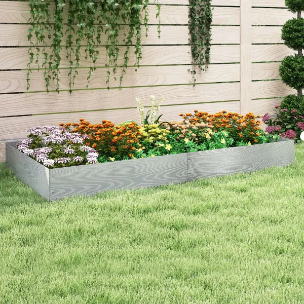 Bordo Giardino Zincato 6 Pannelli 110x22cm - Metallo Antiossidazione Flessibile