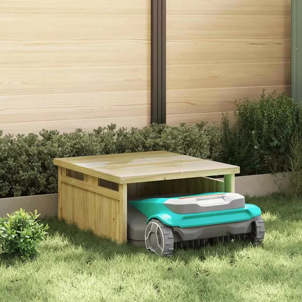 Garagem de Cortador de Grama Castanho 73.5 x 81.5 x 38.5 cm