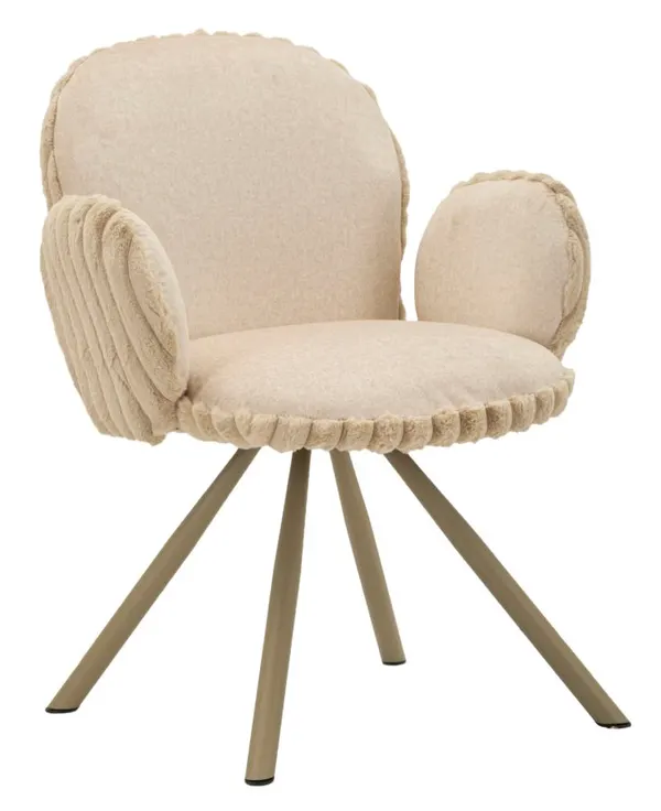 Silla Estocolmo -B- Crema Set 2 Piezas 64x68x83 cm (Altura Asiento 45 cm)