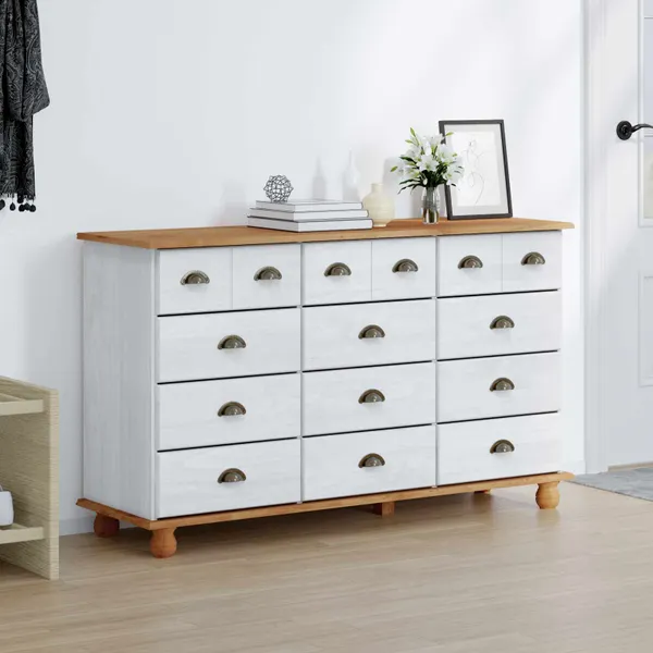 Cômoda com gaveta ASKIM Branco 79 x 40 x 133,5 cm