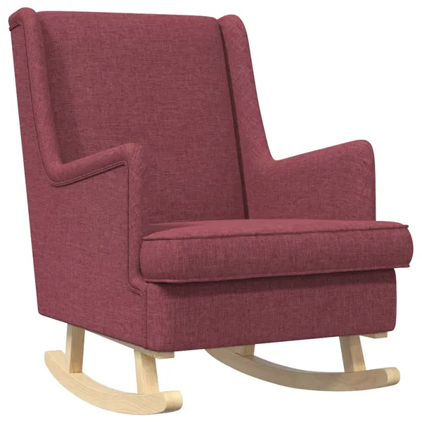 Cadeira de baloiço Vinho Vermelho 62 x 80 x 85 cm tecido