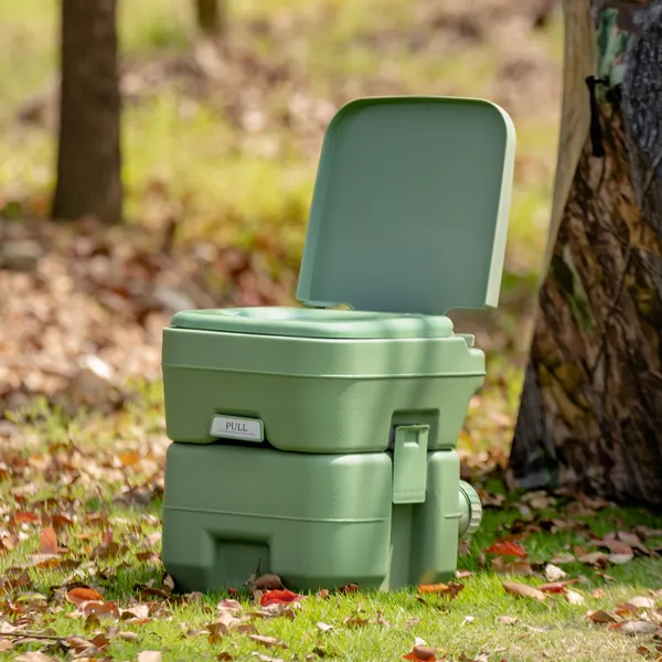 Toilette Portatile con Serbatoio 20 L - Comfort per Campeggio e Viaggi