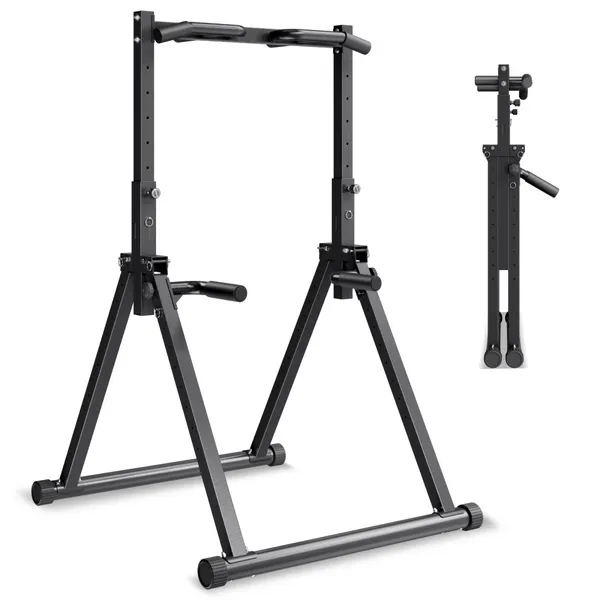Barra de tração 150kg, estrutura triangular, 9 níveis altura