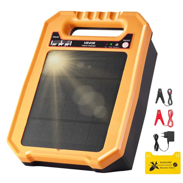 Energizador de Vedação Solar 0.3J 8 kV, alcance 3 km