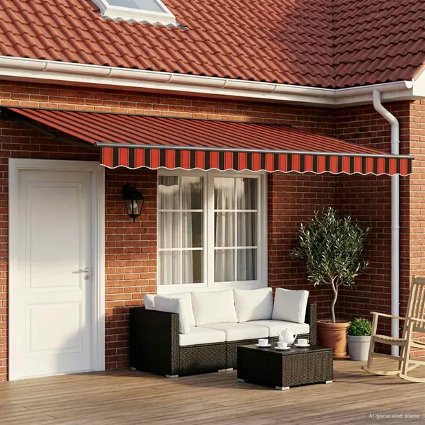 Estrutura de Toldo Manual com LEDs 5 x 3 m