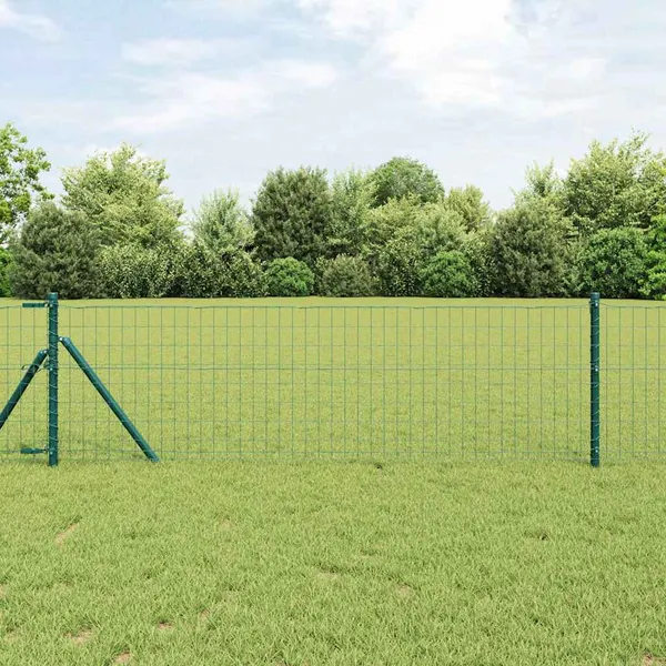 Cerca Euro Verde 0,4 x 10 m Ferro revestido de PVC