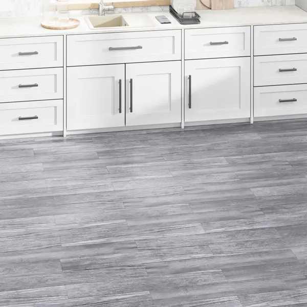 Pranchas de Piso 2,51 m² 18 pcs PVC Madeira Cinza Fosca