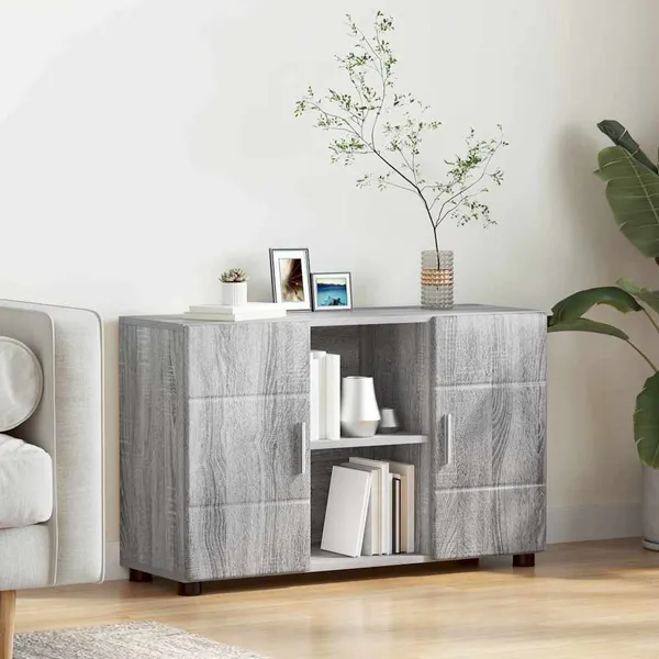 Buffet com prateleira FLORIN Cinza Sonoma 88,5 x 30,5 x 55,5 cm