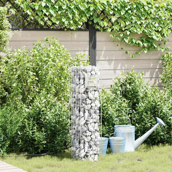 Torneira Gabion Prateado 25 x 25 x 100 cm Aço inoxidável