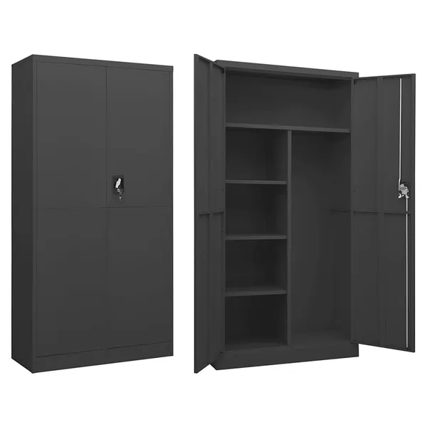 Cacifo 90x40x180 cm aço antracite