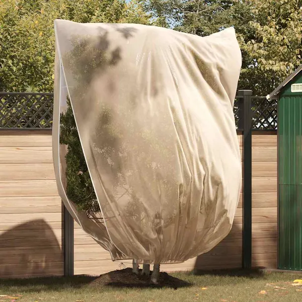Capas de Fleece para Proteção Contra Geada Bege 2,4 x 2 m