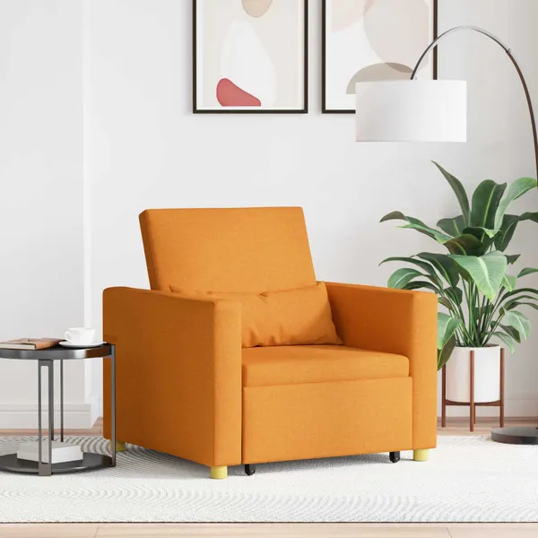Sofá-camas retrátil individual Amarelo-escuro 90 x 165 x 87 cm