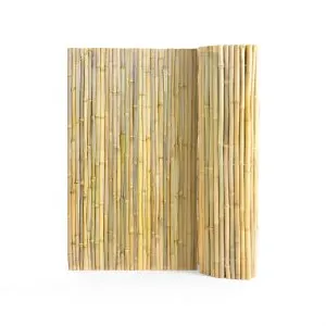 Cerca bambu natural 4 pés altura, 8 pés comprimento