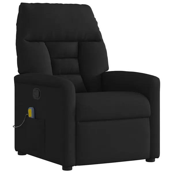 Poltrona de massagens reclinável tecido preto