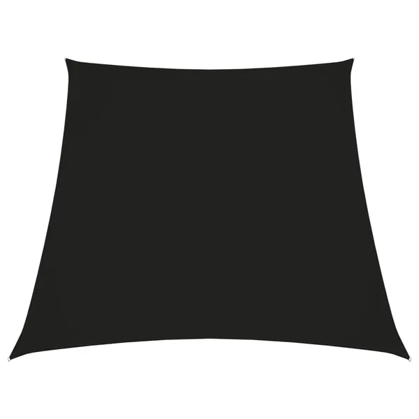 Para-sol estilo vela tecido oxford trapézio 3/5x4 m preto