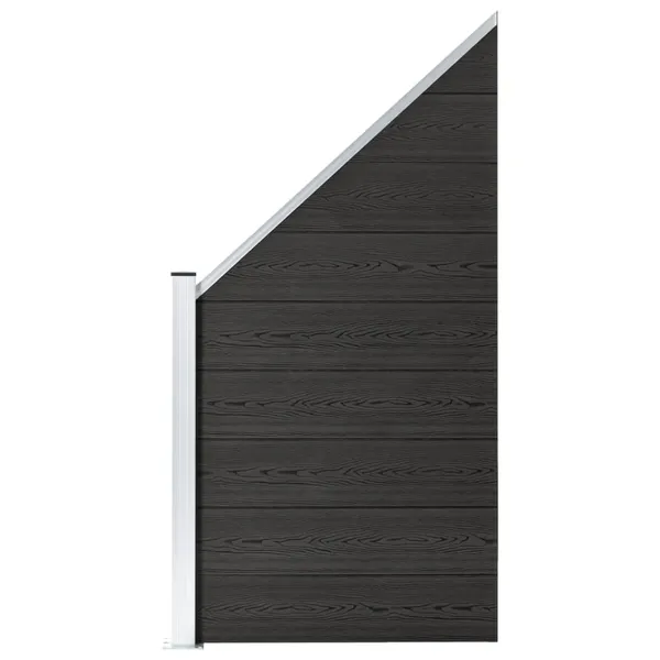 Painel de vedação 95x(105-180) cm WPC cinzento
