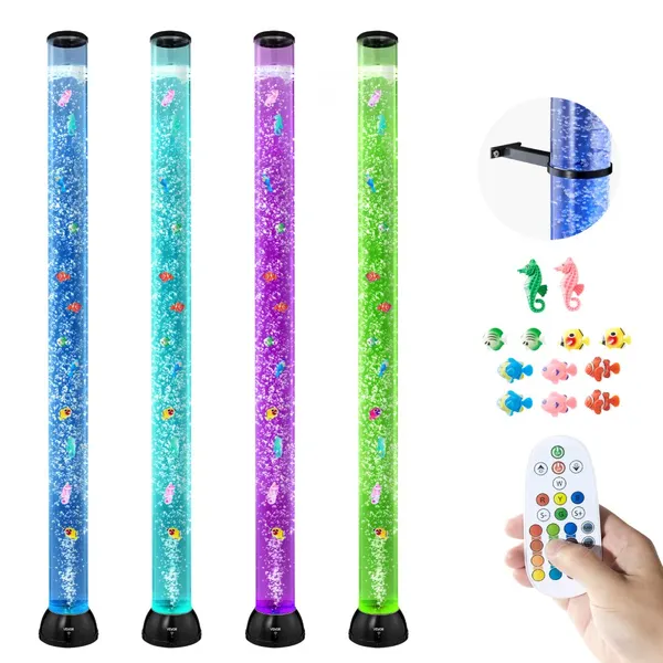 Lâmpada tubo bolhas LED 16 cores, 150 cm